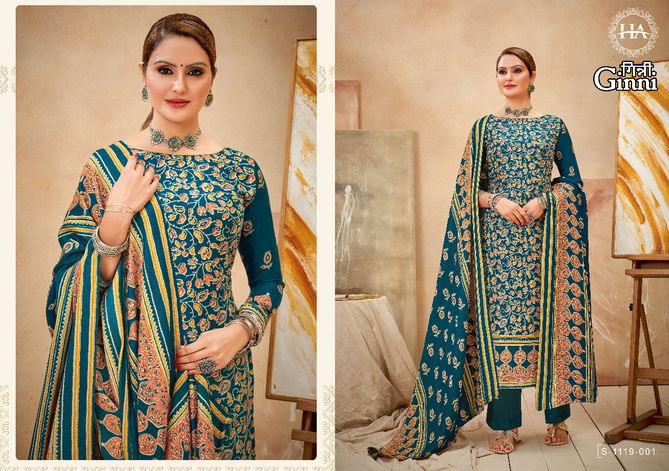 Harshit Ginni Ethnic Wear Pashmina Wholesale Dress Collection